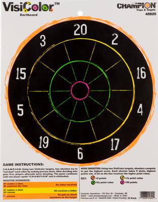 CHAMPION 45825 VISICOLOR TGT DARTBOARD