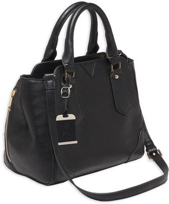 SATCHEL/PURSE W/HLSTR BLK